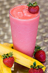 Banánovo jahodové smoothie